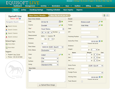 EquisoftLive Racing Package