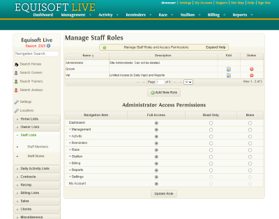 Pricing - EquisoftLive Bloodstock Management Online Software System