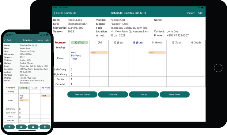 Vet App Schedule