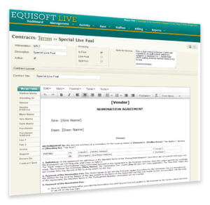 Stallion Management Package - EquisoftLive Bloodstock Management Software